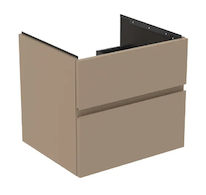 Ideal Standard Finesse - Umyvadlová skříňka, 60x51x55 cm, 2 zásuvky, Matt Greige E3395UP