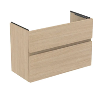 Ideal Standard Finesse - Umyvadlová skříňka, 80x38x55 cm, 2 zásuvky, bílý dub E3380US
