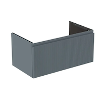 Ideal Standard Finesse - Umyvadlová skříňka, 80x44x38 cm, 1 zásuvka, Ribbed Matt ashblue E3383UQ