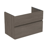 Ideal Standard Finesse - Umyvadlová skříňka, 80x44x55 cm, 2 zásuvky, Dark Elm E3387UR