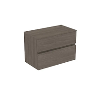 Ideal Standard Finesse - Umyvadlová skříňka, 80x44x56 cm, 2 zásuvky, Dark Elm E3423UR