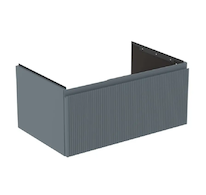 Ideal Standard Finesse - Umyvadlová skříňka, 80x51x37 cm, 1 zásuvka, Ribbed Matt ashblue E3392UQ