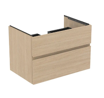 Ideal Standard Finesse - Umyvadlová skříňka, 80x51x55 cm, 2 zásuvky, bílý dub E3396US