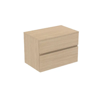Ideal Standard Finesse - Umyvadlová skříňka, 80x51x56 cm, 2 zásuvky, bílý dub E3434US
