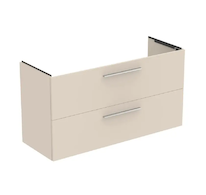Ideal Standard i.Life A - Umyvadlová skříňka, 120x44x63 cm, 2 zásuvky, matná písková T5258NF