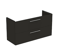 Ideal Standard i.Life A - Umyvadlová skříňka, 120x44x63 cm, 2 zásuvky, matná uhlově šedá T5258NV