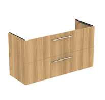 Ideal Standard i.Life A - Umyvadlová skříňka, 120x44x63 cm, 2 zásuvky, přírodní dub T5258NX