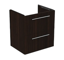 Ideal Standard i.Life A - Umyvadlová skříňka, 58x44x63 cm, 2 zásuvky, kávový dub T6850NW