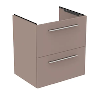 Ideal Standard i.Life A - Umyvadlová skříňka, 58x44x63 cm, 2 zásuvky, matná béžová T6850NH