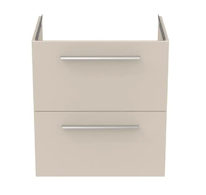 Ideal Standard i.Life A - Umyvadlová skříňka, 58x44x63 cm, 2 zásuvky, matná písková T6850NF