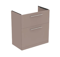 Ideal Standard i.Life A - Umyvadlová skříňka, 80x44x85 cm, 2 zásuvky, matná béžová T5274NH