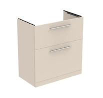 Ideal Standard i.Life A - Umyvadlová skříňka, 80x44x85 cm, 2 zásuvky, matná písková T5274NF