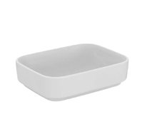 Ideal Standard i.Life B - Umyvadlo na desku 50x38 cm, bez přepadu, bez otvoru pro baterii, bílá T572901