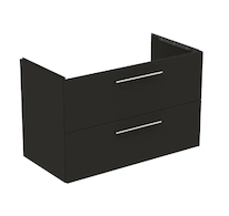 Ideal Standard i.Life B - Umyvadlová skříňka, 100x63x51 cm, 2 zásuvky, levá, matná uhlově šedá T5584NV