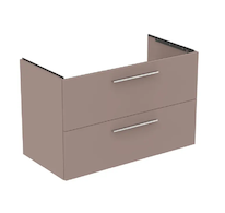 Ideal Standard i.Life B - Umyvadlová skříňka, 100x63x51 cm, 2 zásuvky, pravá, matná béžová T5585NH