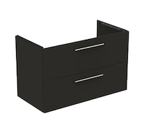 Ideal Standard i.Life B - Umyvadlová skříňka, 100x63x51 cm, 2 zásuvky, pravá, matná uhlově šedá T5585NV