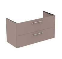 Ideal Standard i.Life B - Umyvadlová skříňka, 120x63x51 cm, 2 zásuvky, levá, matná béžová T5586NH