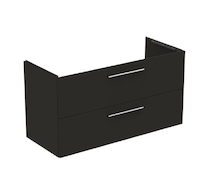 Ideal Standard i.Life B - Umyvadlová skříňka, 120x63x51 cm, 2 zásuvky, levá, matná uhlově šedá T5586NV