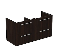 Ideal Standard i.Life B - Umyvadlová skříňka 120x63x51 cm, 4 zásuvky, kávový dub T5278NW