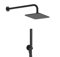 Ideal Standard Idealrain - Sprchový set bez baterie, 20x20 cm, matná černá BD781XG
