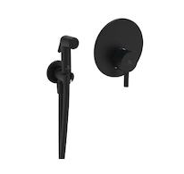 Ideal Standard Idealspray - Bidetová baterie pod omítku, se sprškou, s tělesem, hedvábná černá BD651XG