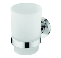 Ideal Standard IOM - Pohárek na kartáčky a pastu s držákem, chrom/satinované sklo A9120AA