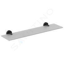 Ideal Standard IOM - Polička, délka 52 cm, černá/satinované sklo A9124XG