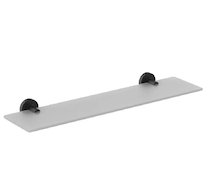 Ideal Standard IOM - Polička, délka 52 cm, černá/satinované sklo A9124XG