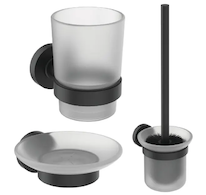 Ideal Standard IOM - Sada doplňků do koupelny, matné sklo/černá A9245XG