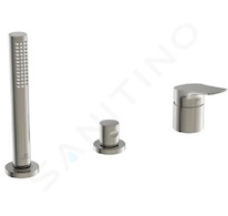 Ideal Standard La Dolce Vita - Baterie na okraj vany, 3-otvorová instalace, Silver Storm BD670GN