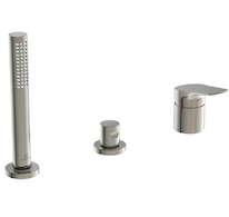 Ideal Standard La Dolce Vita - Baterie na okraj vany, 3-otvorová instalace, Silver Storm BD670GN