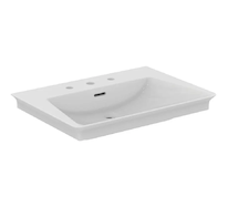 Ideal Standard La Dolce Vita - Umyvadlo, 66x47 cm, s přepadem, 3 otvory pro baterii, bílá E267501