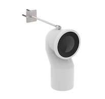 Ideal Standard  - Odpadní koleno svislé, 125-135 mm, bílá J324867