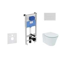 Ideal Standard ProSys - Set předstěnové instalace, klozetu a sedátka  Connect Air, tlačítka Oleas M2, Aquablade, SoftClose, chro