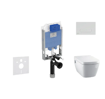 Ideal Standard ProSys - Set předstěnové instalace, sprchovací toalety a sedátka TECEone, tlačítka Oleas M1, Rimless, SoftClose, 