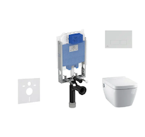 Ideal Standard ProSys - Set předstěnové instalace, sprchovací toalety a sedátka TECEone, tlačítka Oleas M2, Rimless, SoftClose, 