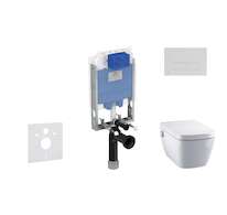 Ideal Standard ProSys - Set předstěnové instalace, sprchovací toalety a sedátka TECEone, tlačítka Oleas M2, Rimless, SoftClose, 