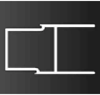 Ideal Standard Synergy - Nastavovací profil 25 mm, výška 1900 mm, lesklý hliník LV946EO
