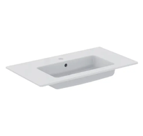 Ideal Standard Tempo - Umyvadlo nábytkové 82x45x14 cm, s přepadem, otvor pro baterii, bílá E066901