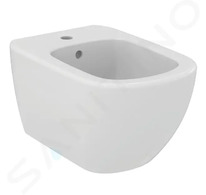 Ideal Standard Tesi - Závěsný bidet, 360x530 mm, s přepadem, otvor pro baterii, bílá T457001