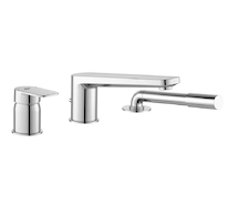 Ideal Standard Tonic II - Baterie na okraj vany, 3-otvorová instalace, chrom A6348AA