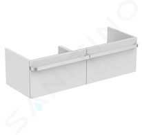 Ideal Standard Tonic II - Skříňka pod dvojumyvadlo 120x44x35 cm, lesklá bílá R4305WG