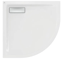 Ideal Standard Ultra Flat New - Sprchová vanička, čtvrtkruh 80x80 cm, bílá T449101