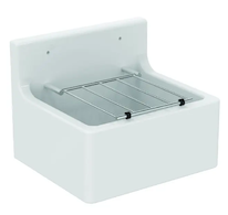 Ideal Standard Výlevky - Výlevka 46x38 cm, včetně mřížky, bílá/chrom S593901