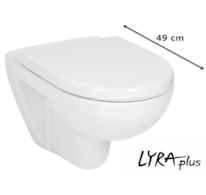 Jika LYRA PLUS klozet závěsný Compact 49cm, hluboké splachování H8233820000001