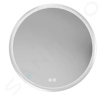 kielle Idolio - Zrcadlo s LED osvětlením a vyhříváním, průměr 59 cm, chrom 50324013