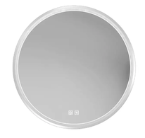 kielle Idolio - Zrcadlo s LED osvětlením a vyhříváním, průměr 59 cm, chrom 50324013