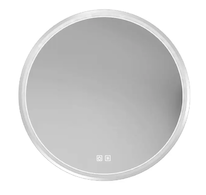 kielle Idolio - Zrcadlo s LED osvětlením a vyhříváním, průměr 80 cm, chrom 50324003