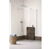 kielle Meara - Sprchová stěna Walk-In 100x200 cm, chrom/čiré sklo 20726WI1000