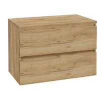 kielle Nefia - Skříňka včetně desky pod umyvadlo 80x55x46 cm, zlatý dub 50027S811